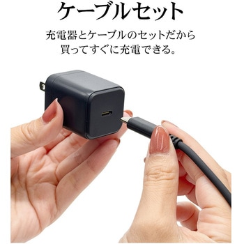 AC充電器Type-C柔らかシリコンケーブル付き ラスタバナナ