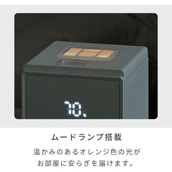BEAR-S34(B) キューブ型スチーム式加湿器 3.4L 上部給水 木造約9畳