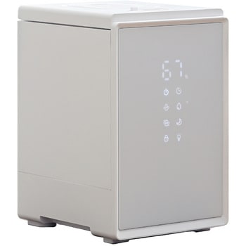 キューブ型スチーム式加湿器 3.4L 上部給水 木造約9畳 プレハブ約15畳 湯こぼれ防止 YAMAZEN(山善)