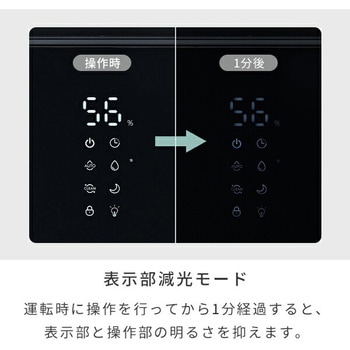 キューブ型スチーム式加湿器 3.4L 上部給水 木造約9畳 プレハブ約15畳 湯こぼれ防止 YAMAZEN(山善)