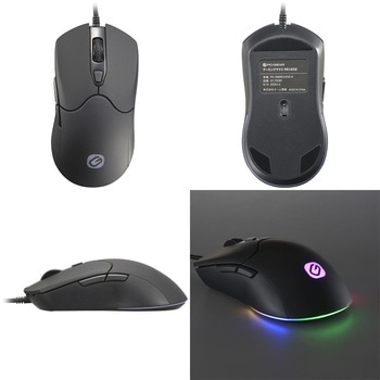 ゲーミングマウス 有線 USB 6ボタン DPI7200対応 RGBバックライト オーム電機