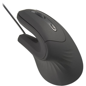 エルゴノミクスマウス 静音 有線 USB 高DPI 7200dpi ゲーミング対応 オーム電機