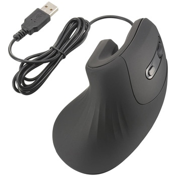 エルゴノミクスマウス 静音 有線 USB 高DPI 7200dpi ゲーミング対応 オーム電機