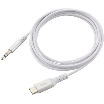 変換ケーブル Type-C/Φ3.5mm DAC搭載 高音質再生対応 1.8m オーム電機