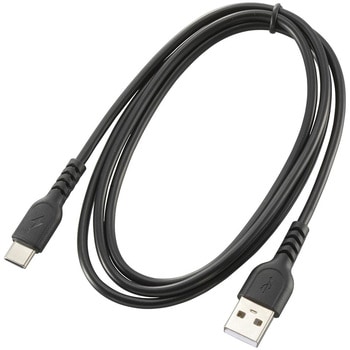 USB-A to USB-C ケーブル ブラック 3A充電 高速データ転送 高耐久 オーム電機