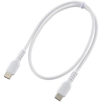 USB-C to USB-Cケーブル PD対応 60W 高速充電 ホワイト オーム電機