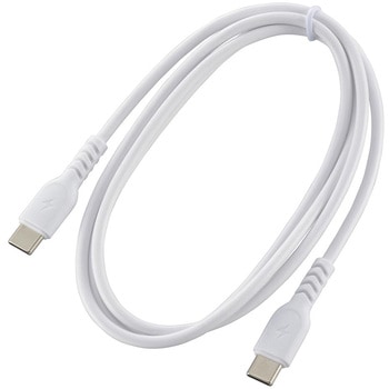 USB-C to USB-Cケーブル PD対応 60W 高速充電 ホワイト オーム電機