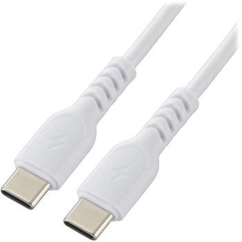 USB-C to USB-Cケーブル PD対応 60W 高速充電 ホワイト オーム電機