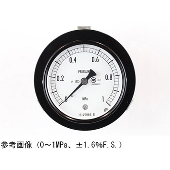 普通形圧力計(Φ75)埋込形D枠(取付金具)耐振用 AC15-131シリーズ - 長野計器