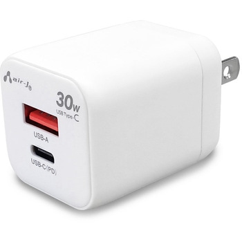 PD30W急速パワフル充電器(USB-C、USB-A) エアージェイ
