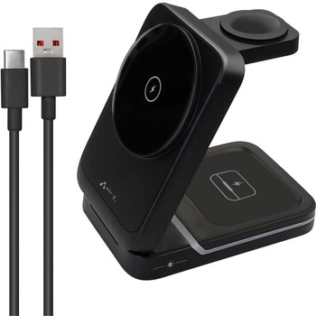 コンパクト3in1ワイヤレス充電ステーション エアージェイ