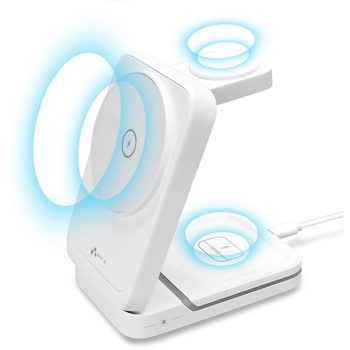コンパクト3in1ワイヤレス充電ステーション エアージェイ