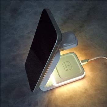 コンパクト3in1ワイヤレス充電ステーション エアージェイ
