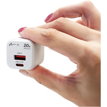 PD65W 超薄型ACアダプター充電器(USB-A+USB-C) エアージェイ