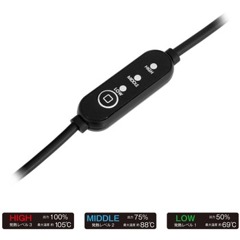 EK-319 スリップオンエルゴノミック12Vグリップヒーター コミネ