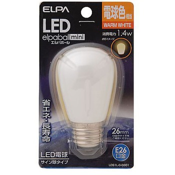 LEDサイン電球 AC100V/1.4W/E26 EA758XAシリーズ エスコ