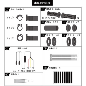 KK-922 MC ヒートグリップ コミネ