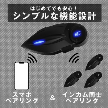 HK-171 FL システムヘルメット + KK-902 モーターサイクルインターカム - コミネ