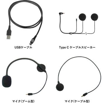 HK-172 FL コンポジット FRP ジェットヘルメット + KK-902 モーターサイクルインターカム コミネ