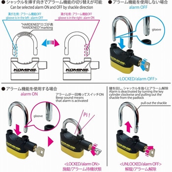 LK-120 アラームパッドロック コミネ