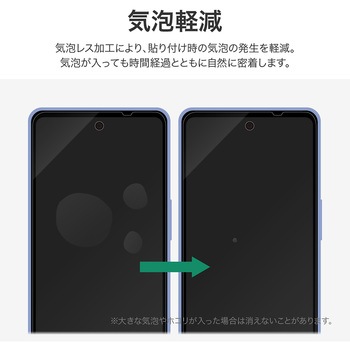 AQUOS wish5 保護フィルム 光沢 指紋防止 気泡軽減 MSソリューションズ