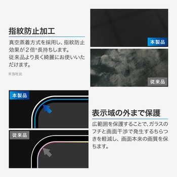 iPhone 17/17 Pro/iPhone 16 Pro ガラスフィルム「GLASS PREMIUM FILM」 ブルーライトカット MSソリューションズ