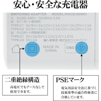 AC充電器 - ラスタバナナ
