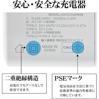 AC充電器 ラスタバナナ