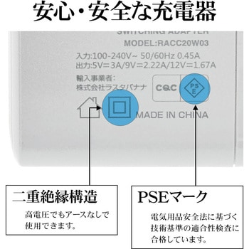 AC充電器 ラスタバナナ