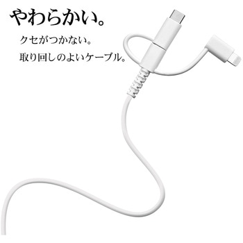 Type-C&Lightning変換ケーブル ラスタバナナ