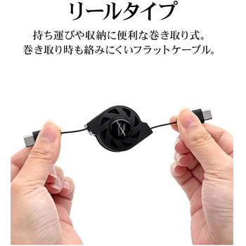 Type-C リールケーブル ラスタバナナ