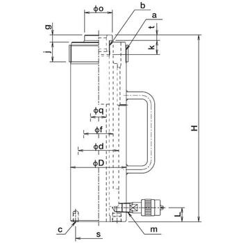 EC形中空ジャッキ 大阪ジャッキ製作所