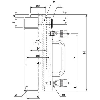 EC形中空ジャッキ 大阪ジャッキ製作所
