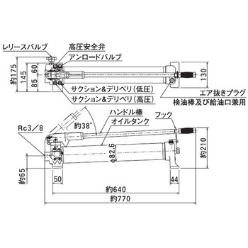 TWA形手動油圧ポンプ - 大阪ジャッキ製作所