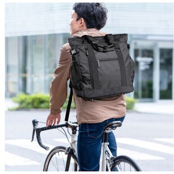 380x125x400mm ビジネスバッグ リュック兼用 エスコ