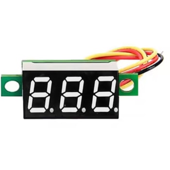 デジタル直流電圧計 小型 はくでん