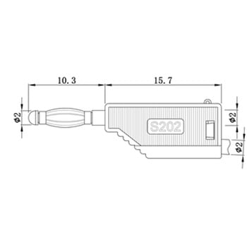 連結可能保護 両端 バナナプラグ はくでん