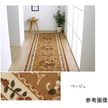 廊下敷き マット 花柄 エレガンス 撥水 イケヒコ・コーポレーション