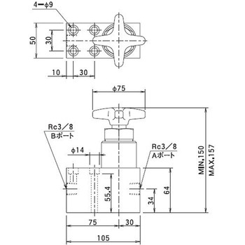 チェック付ストップバルブ 大阪ジャッキ製作所