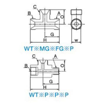 チーズ(溶接継手) - 大阪ジャッキ製作所