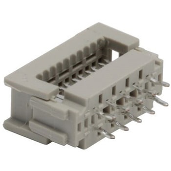 IDCコネクタ 2.54mmピッチ 10極 2列 オス AMP-LATCH DIL-PLUGシリーズ 1箱 140個入 - TE Connectivity Japan(旧:TYCOELECTRONICS(タイコエレクトロニクス))