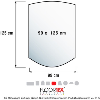 チェアマット コンツァ型 FLOORTEX