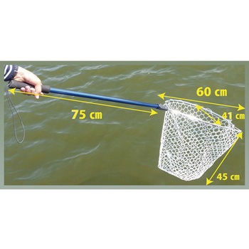 ミディアムディープラバーランディングネット KAHARA