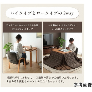 こたつ布団 こたつ台 座椅子 パーソナル チェック柄 3点セット イケヒコ・コーポレーション