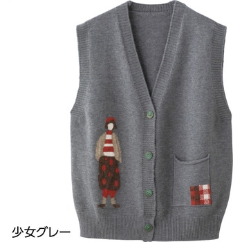 821967 ジャカードベスト ケアファッション