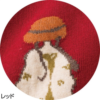 821969 ジャカード袖衿配色ハイネック ケアファッション