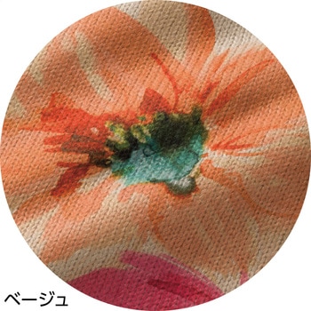 821972 大花柄プリントゆったりカーディガン ケアファッション