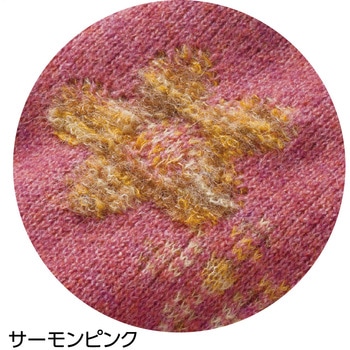 821974 やわらか花柄ジャカードカーディガン - ケアファッション