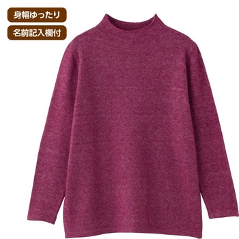 821461 やわらかボトルネックセーター ケアファッション