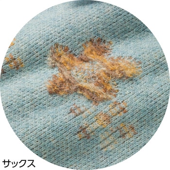 821976 やわらか花柄ジャカードセーター ケアファッション